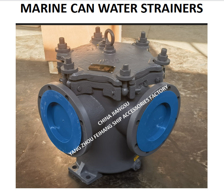 JIS F7121-1996 Marine gietijzeren waterfilter 5K-200A LA-type voor de belangrijkste zeewaterpomp met filters van roestvrij staal