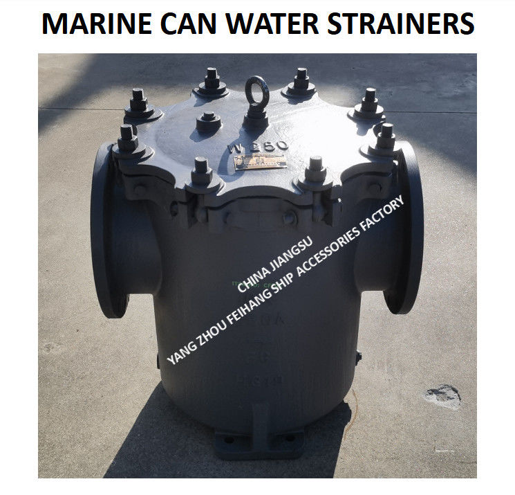 KAN WATER STRAINERS FOR SEA CHEST Model 5k-300a S-type Jis F7121 Gegote ijzeren lichaam Filter van roestvrij staal