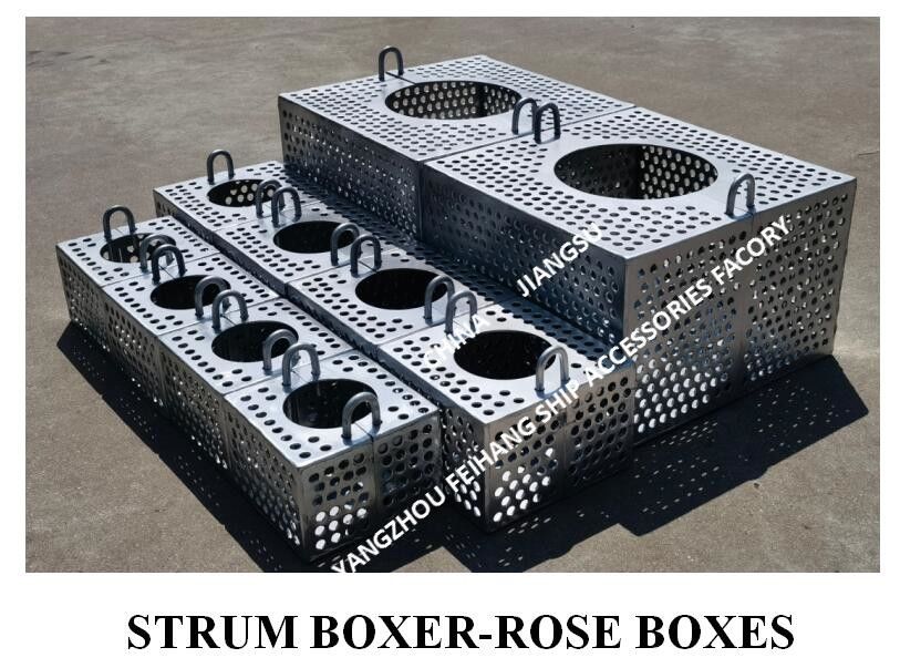 Gegalvaniseerde stalen filter rozen doos voor bilge lijn FH-100A JIS F7206 Mesh-10mm