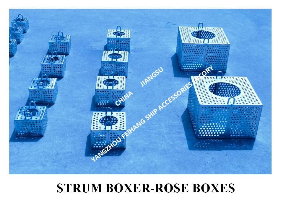 Gegalvaniseerde stalen filter rozen doos voor bilge lijn FH-100A JIS F7206 Mesh-10mm