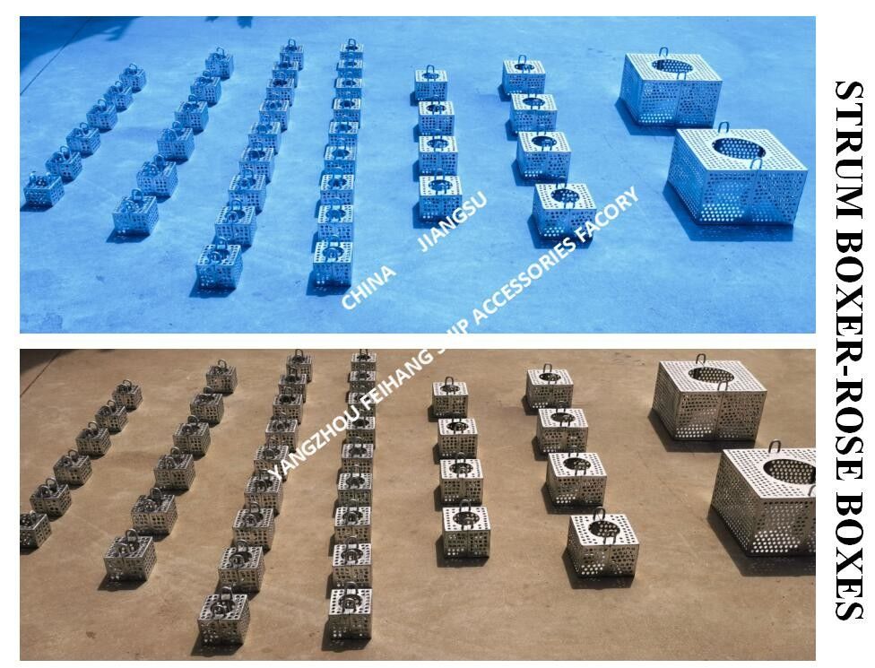 Gegalvaniseerde stalen filter rozen doos voor bilge lijn FH-100A JIS F7206 Mesh-10mm