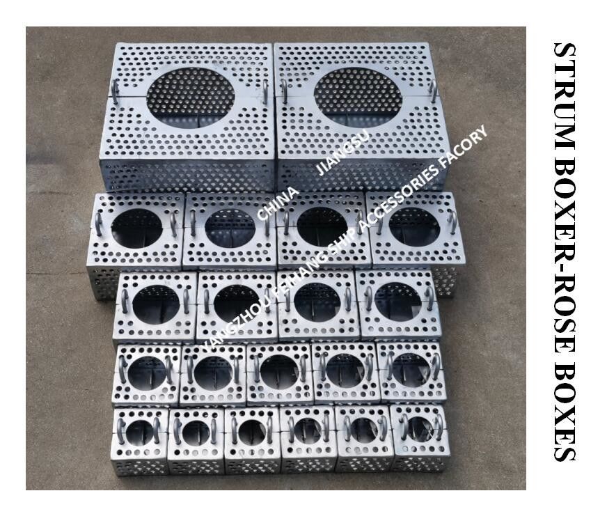 Gegalvaniseerde stalen filter rozen doos voor bilge lijn FH-100A JIS F7206 Mesh-10mm