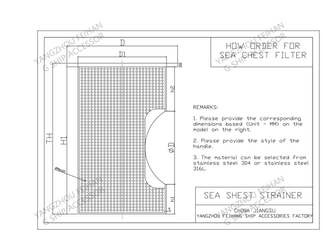 ZEEKISTEN FILTERS & Zeekist Zeefkorven Voor Zeewater Zeef, Behuizing Roestvrij Staal. Maasgat Dia 3mm