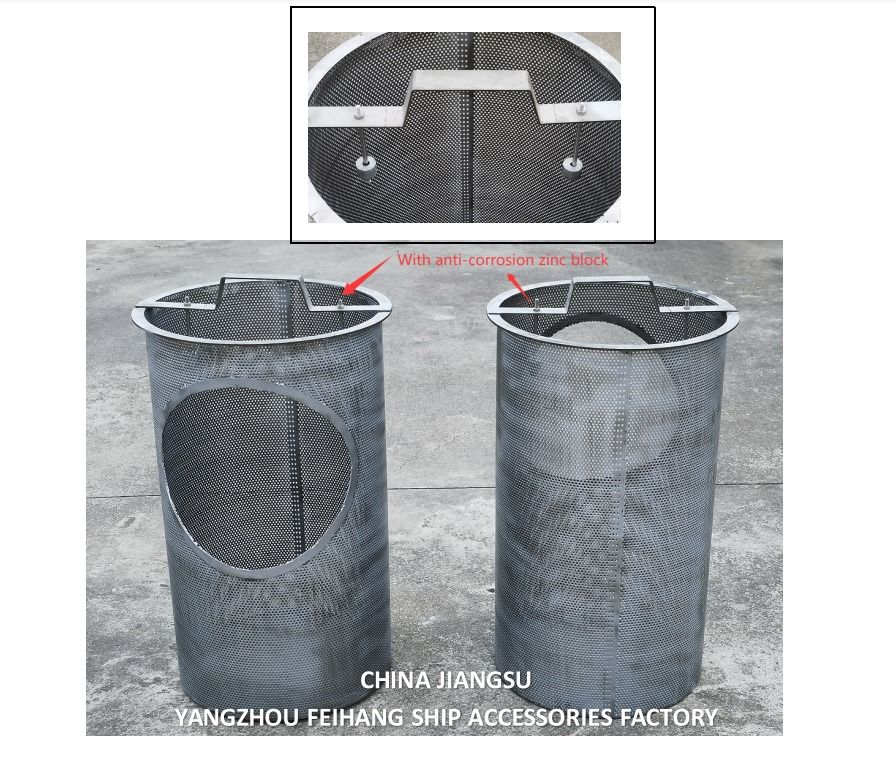 ZEEKISTEN FILTERS & Zeekist Zeefkorven Voor Zeewater Zeef, Behuizing Roestvrij Staal. Maasgat Dia 3mm