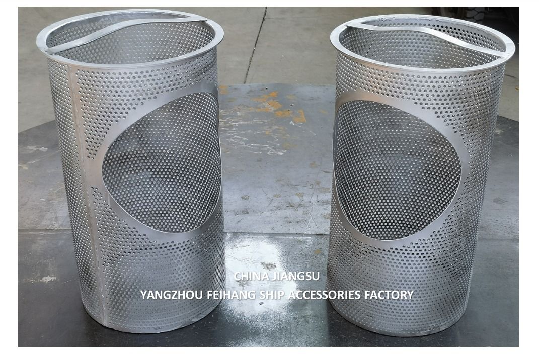 ZEEKISTEN FILTERS & Zeekist Zeefkorven Voor Zeewater Zeef, Behuizing Roestvrij Staal. Maasgat Dia 3mm