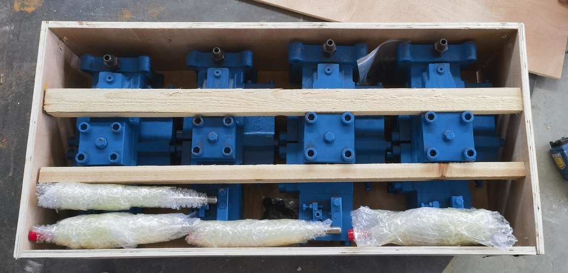 Lierbedieningsventielblok met inlaat/uitlaat poortgrootte 20a-50a in blauw en groen voor optimale prestatie-efficiëntie