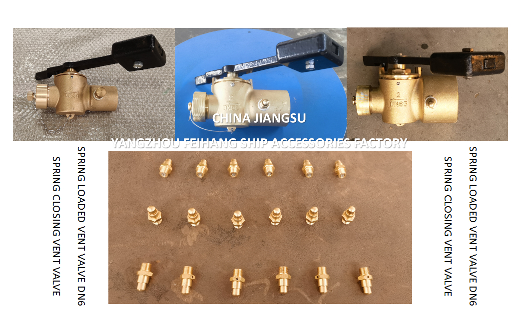 DN6 Spring Loaded Vent Valve with Threaded Ends Compliant with CB/T3778-1999 Standard