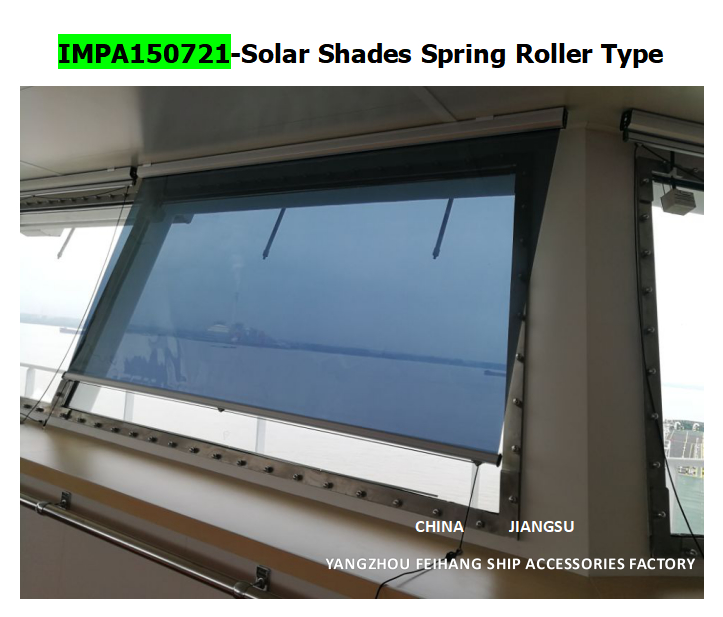 Zonnebeschermingsgordijnen en zonnebeschermers voor scheepsruiten Voor schepen Frame materiaal Aluminium-legeringsfilms Kleur goud, zilver, grijs, brons