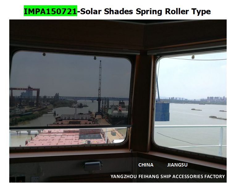 High quality supply Marine Solar Shade roller blind & Marine Solar screen roller type blind with cassette box- Blin for the vessel’s bridge window