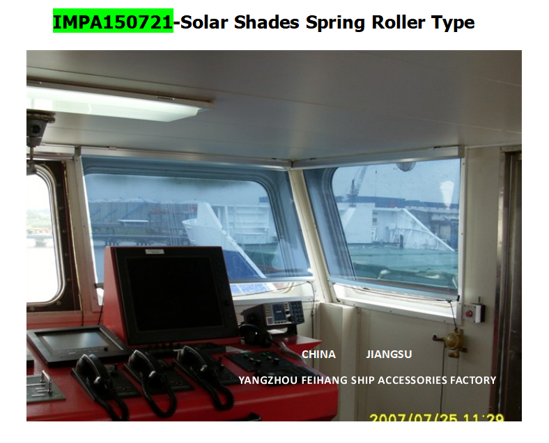 Marine Solar screen roller type blind with cassette box- Blind Curtain box - aluminum alloy Film - Silver