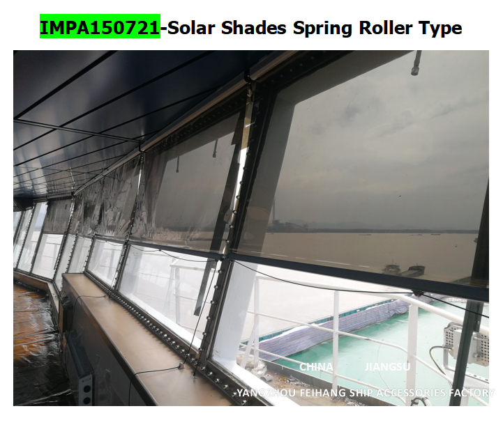 Marine Solar screen roller type blind with cassette box- Blind Curtain box - aluminum alloy Film - Silver