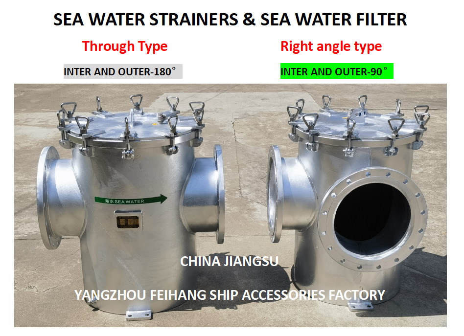 Simplex Strainers Steel Plate Sea Water Filter AS300 CB/T497 Body - Hot dip galvanized Filter cartridge - Stainless steel