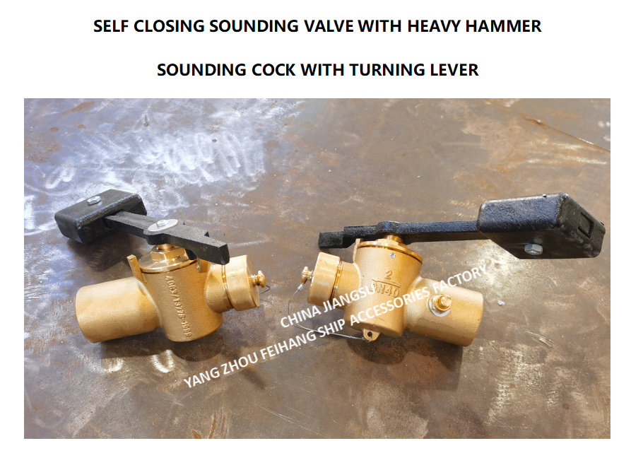 SOUNDING SELF-CLOSING VALVE FH-40A CB/T3778-99 SOUNDING COCK THREADED ENDS Material - Copper