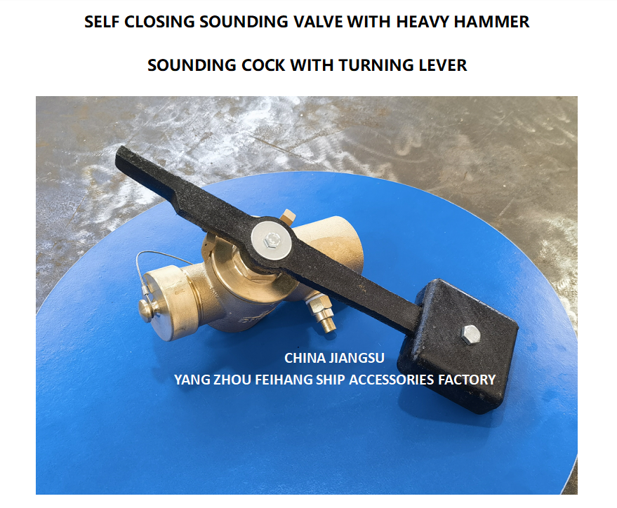 SOUNDING SELF-CLOSING VALVE FH-40A CB/T3778-99 SOUNDING COCK THREADED ENDS Material - Copper
