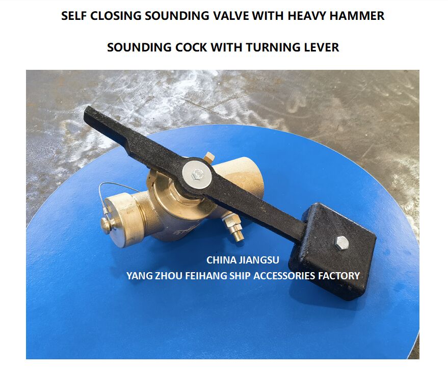 ZONDINGSELF-SLOCKING VALVE MODEL FH-40A CB/T3778 Voor geluidsbuis PN2.5 Materiaal - Koper met BSP-interne draad en 360° draaiende staaf