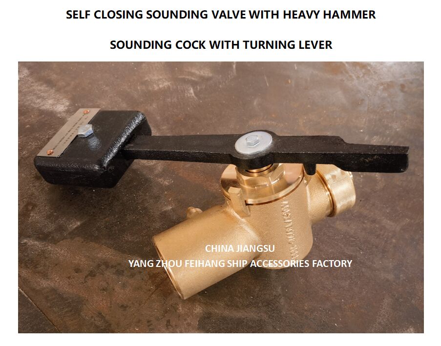 ZONDINGSELF-SLOCKING VALVE MODEL FH-40A CB/T3778 Voor geluidsbuis PN2.5 Materiaal - Koper met BSP-interne draad en 360° draaiende staaf