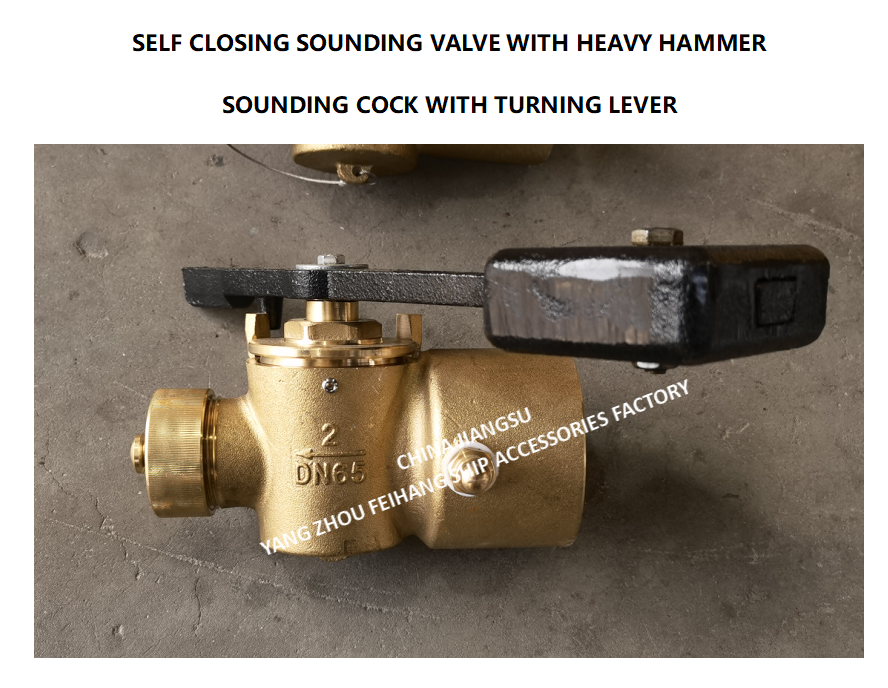SELF-CLOSING SOUNDING PIPE COCK & SELF-CLOSING SOUNDING PIPE VALVE MODEL DN65 CB/T3778-99
