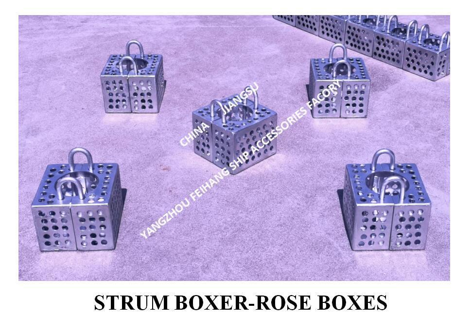 JIS F7206 SUCTION-ROSE BOX STRAINERS & STRUM ROSE BOX STRAINER warm gegalvaniseerd koolstofstaal
