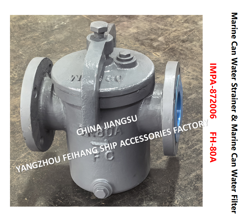 JIS F7121 Can Water Strainer  FH-5K-80A  & Can Water Filter FH-10K-80A Cast iron body, stainless steel filter element