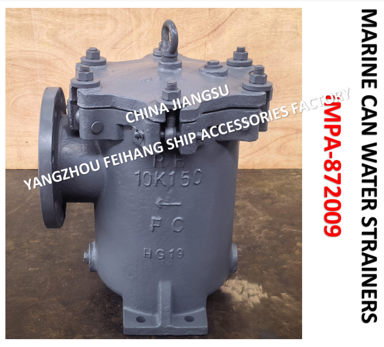 Mariner Strainer - Can Water Filter 10K-150A LA-TYPE JIS F7121 Body - cast iron, stainless steel filter cartridge